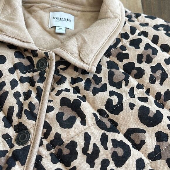 KENSIE Leopard Print long sleeve jacket - Picture 12 of 12